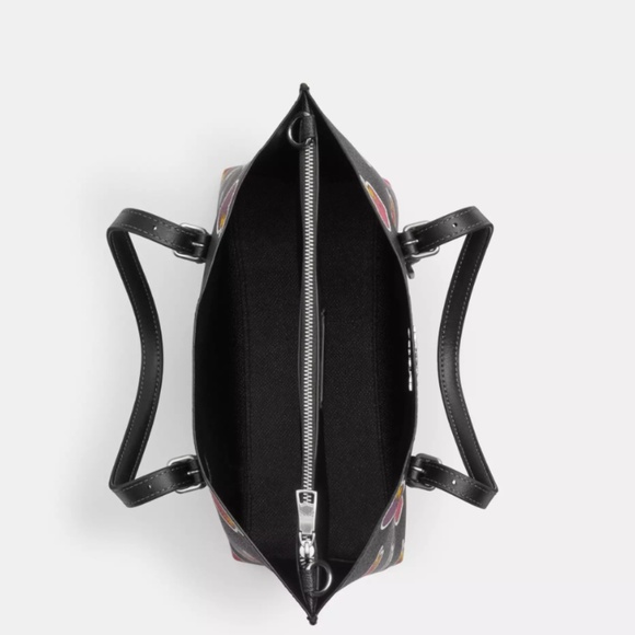 Authentic Mollie Tote Bag 25 With Heart Bolt Print - Picture 2 of 3